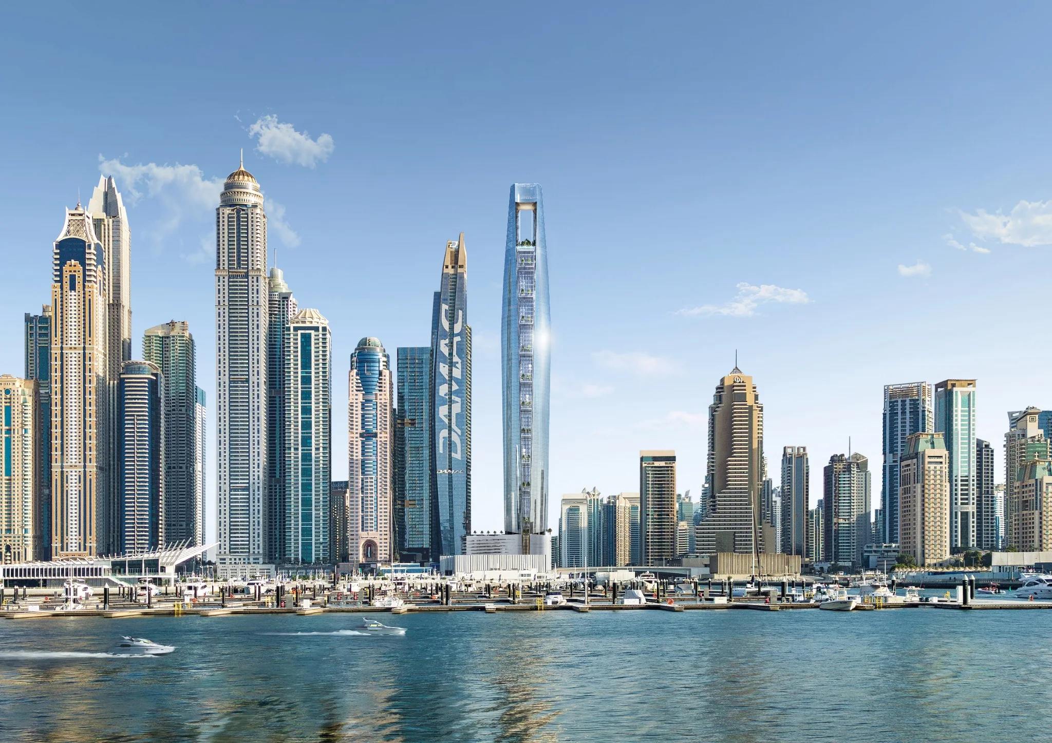 CIEL Tower Dubai skyline visualization