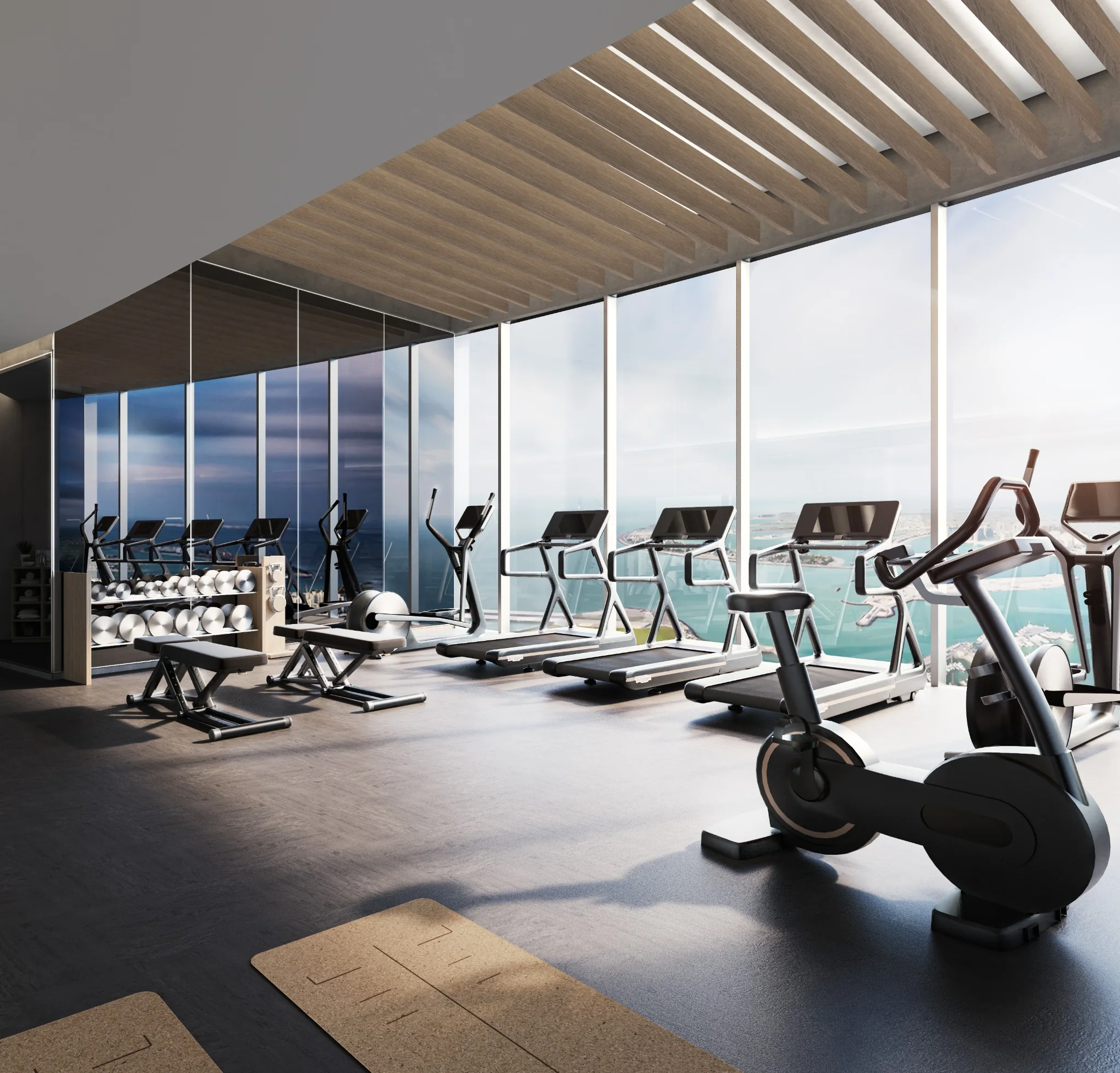 Luxury hotel gym